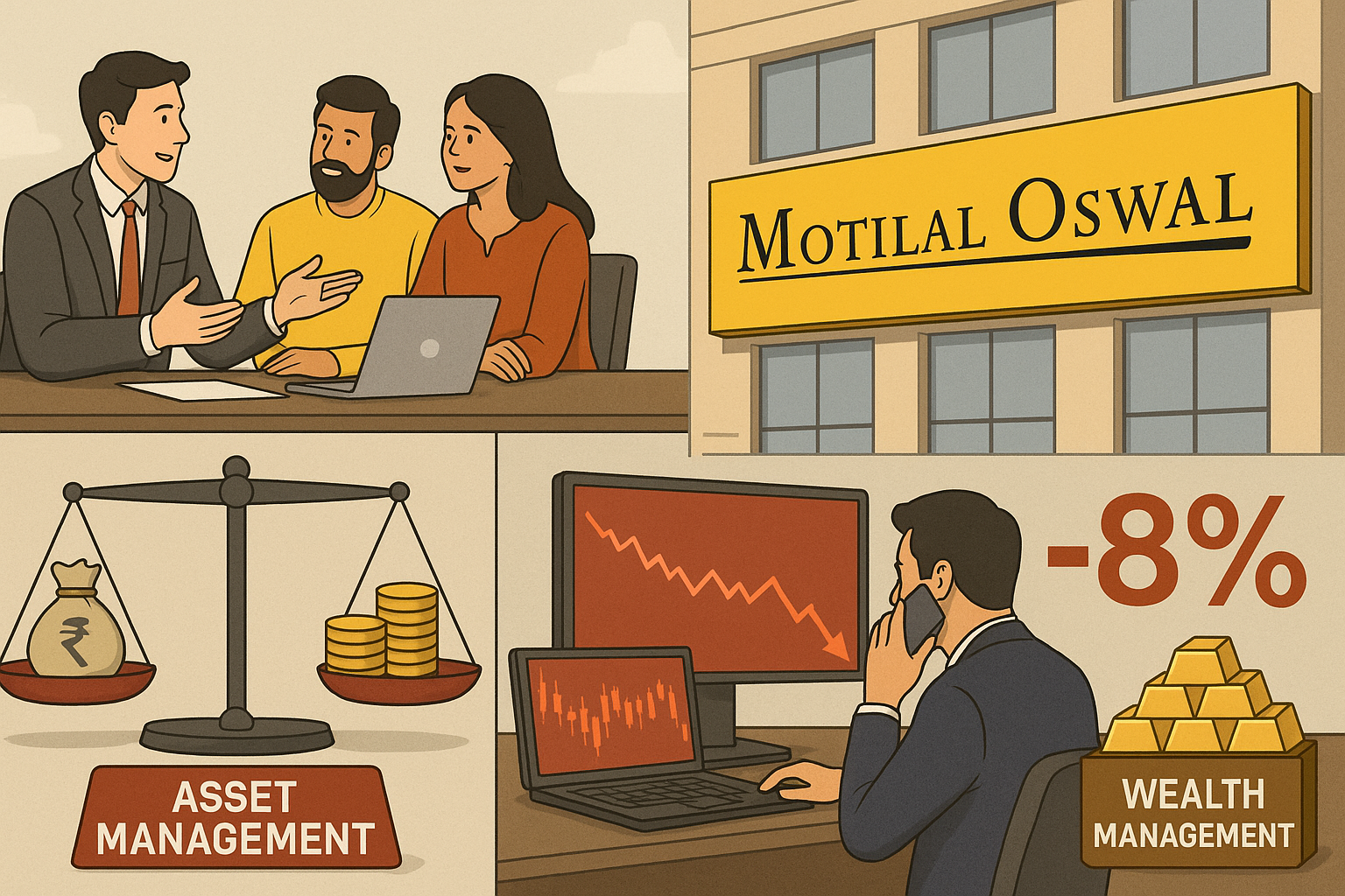 Motilal Oswal Financial Services Stock Fall