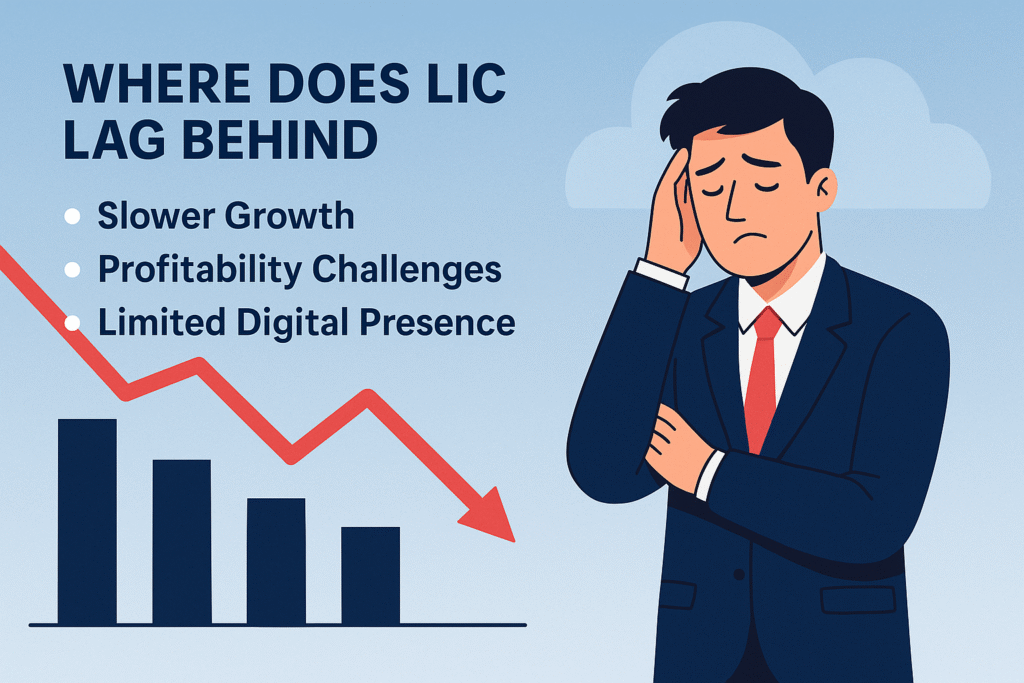 Where does LIC lag?