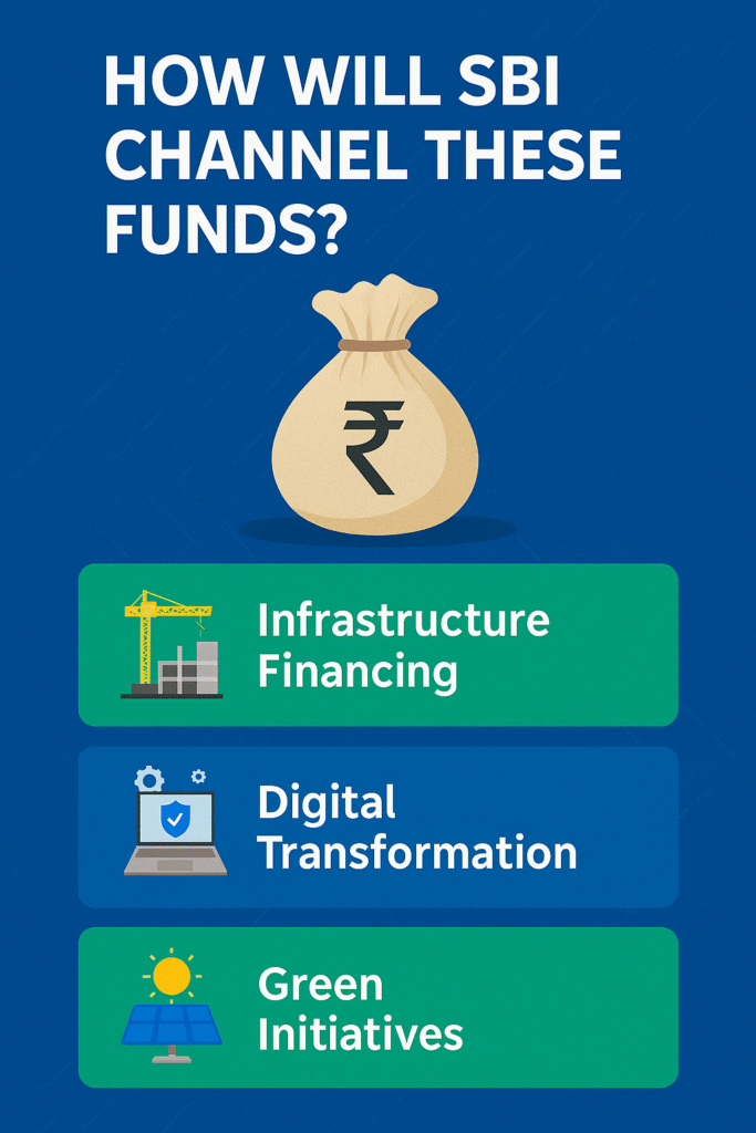 How will SBI channel these funds