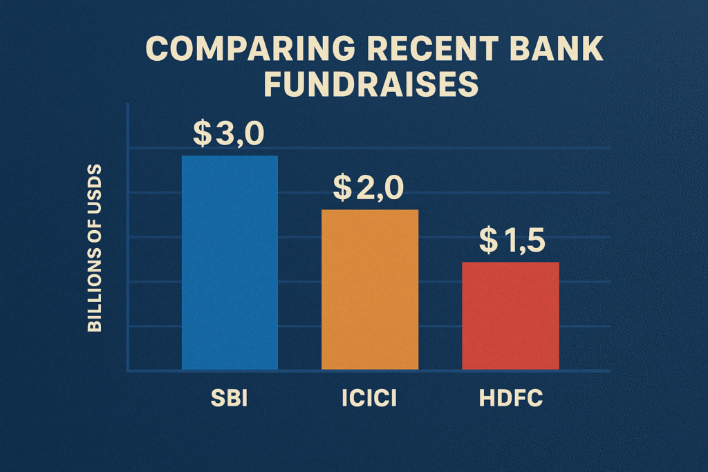 Comparing recent bank fundraises