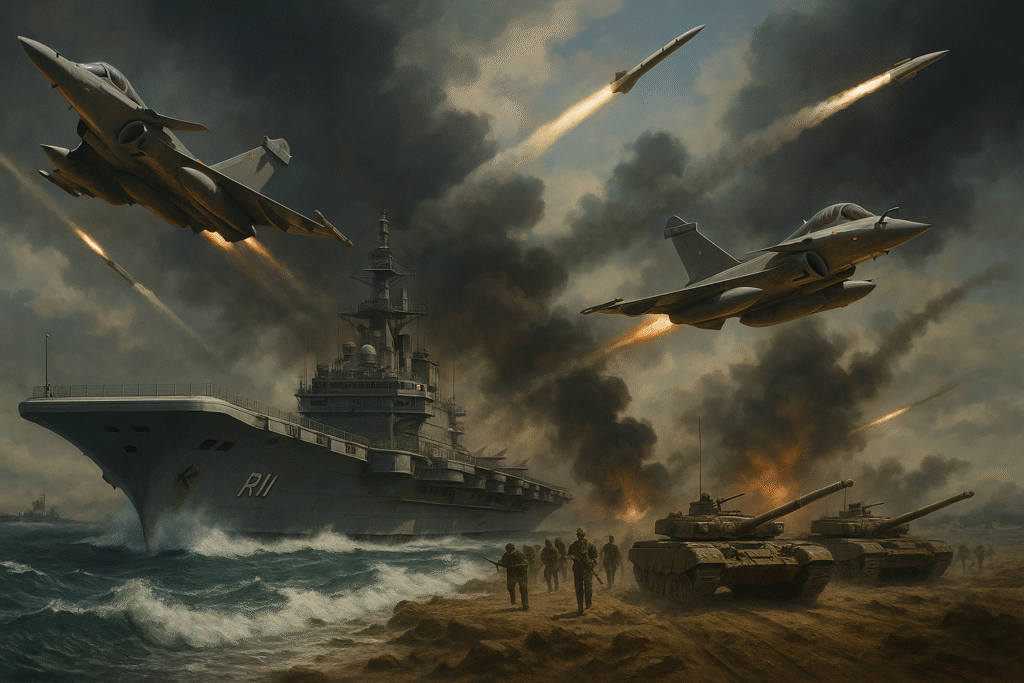 INS Vikrant, Rafale Jet, Tanks